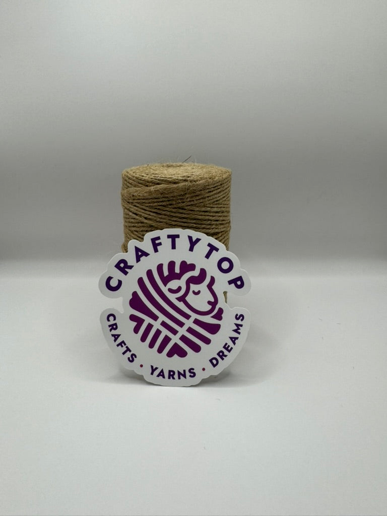 Craftytop™ Jute Yarn – Natural Beige