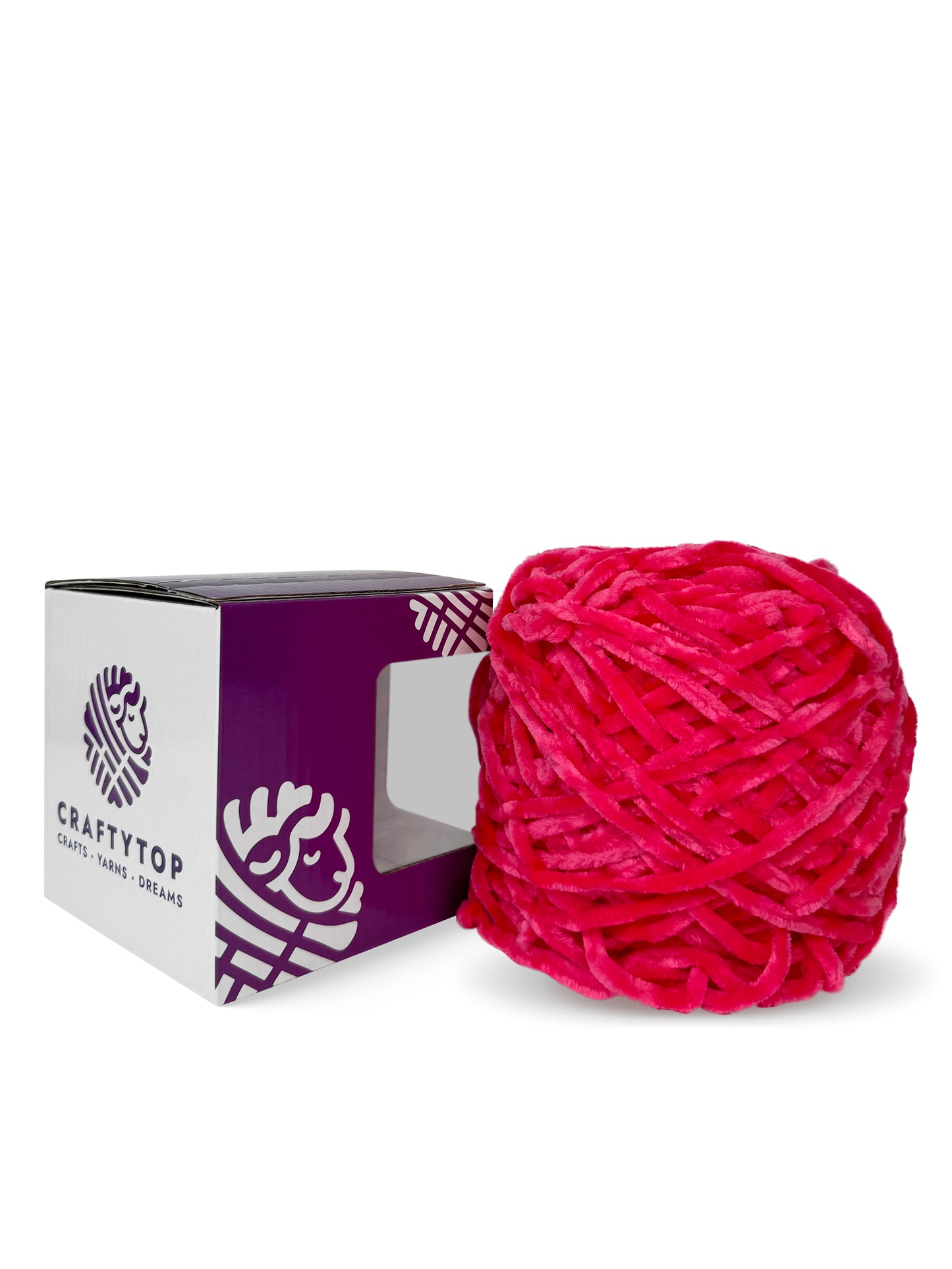 Worsted Baby Velvet Yarn - Coral Constellation