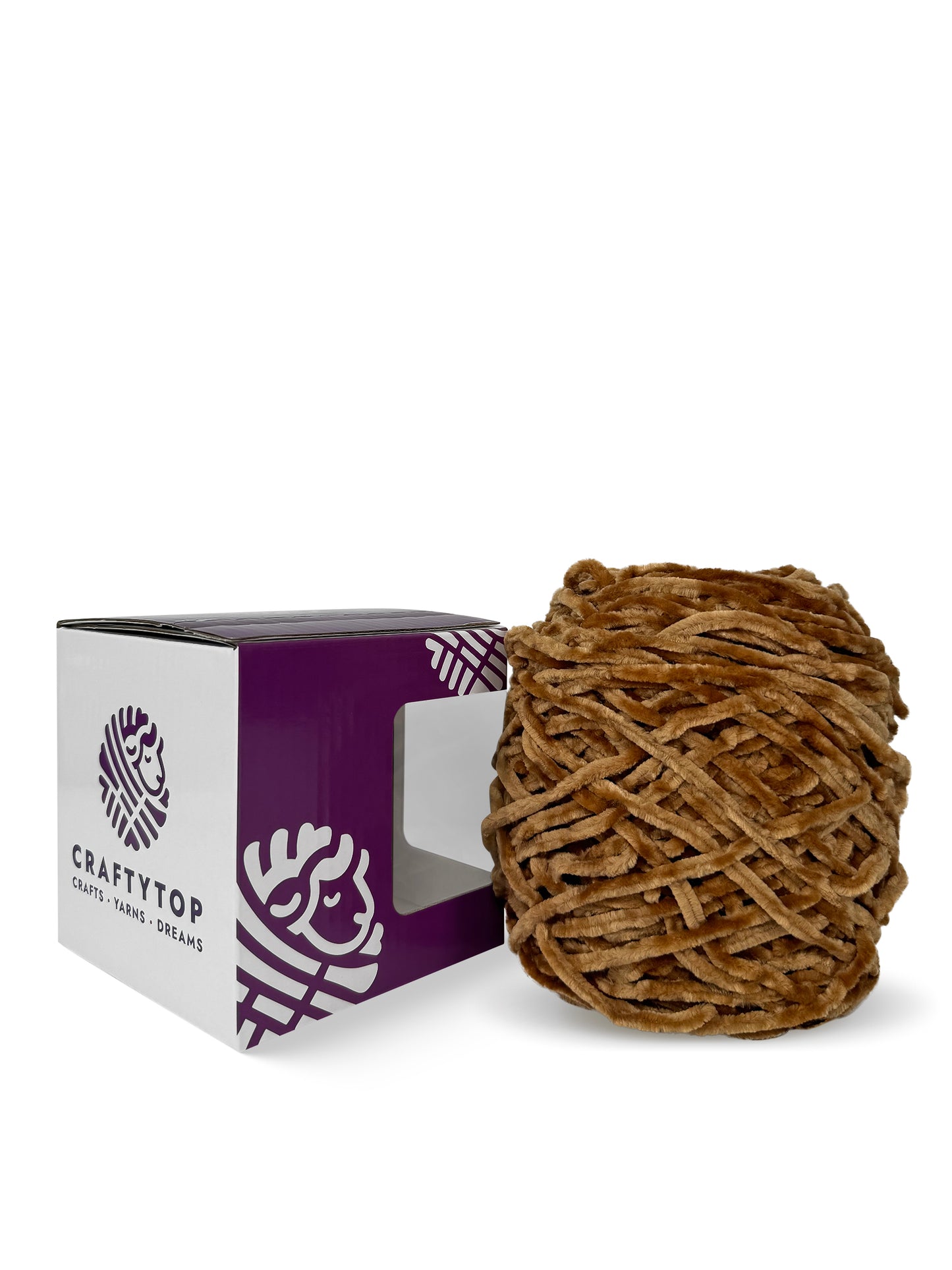 Worsted Baby Velvet Yarn - Space Rock Tan