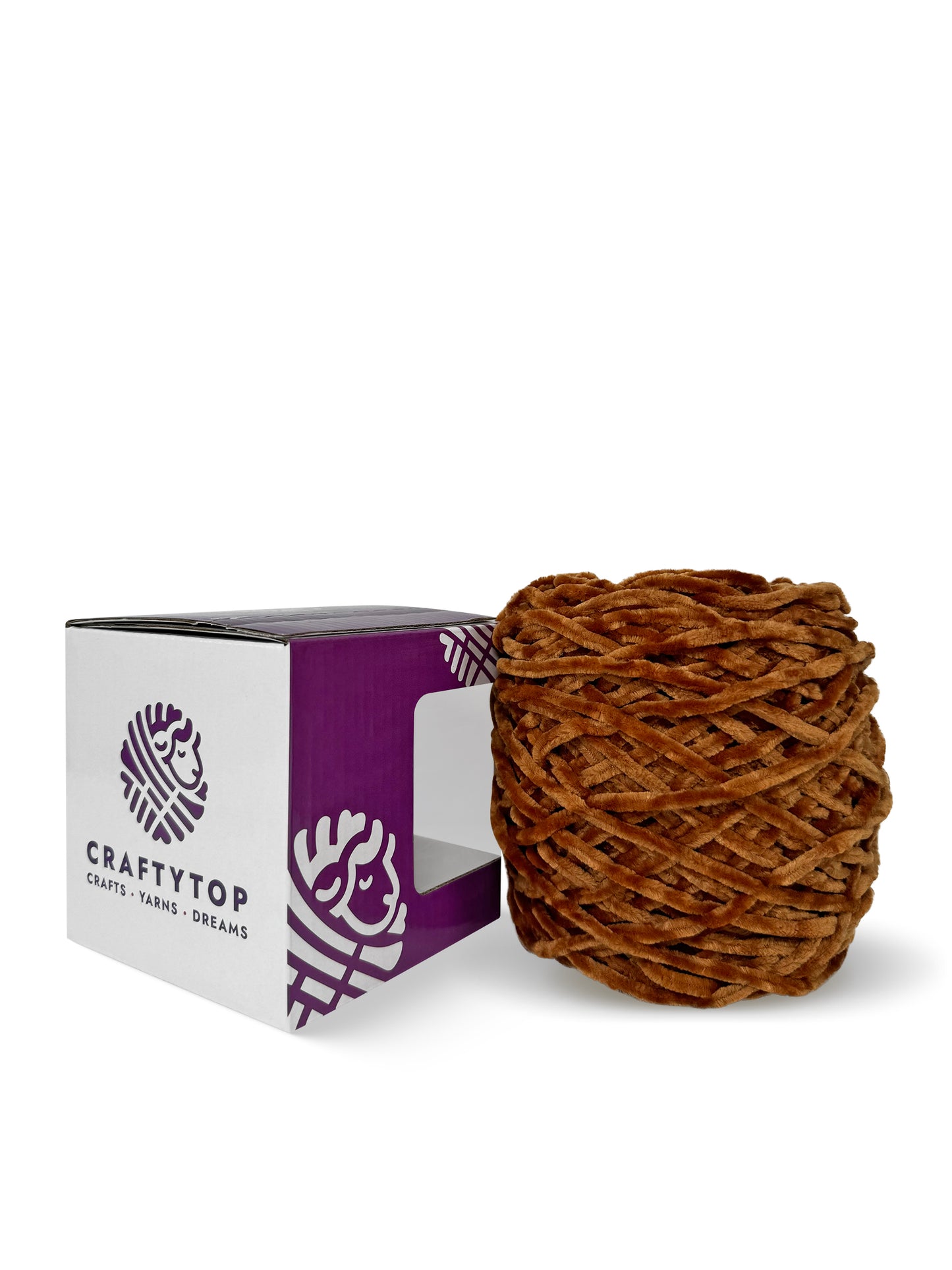 Worsted Baby Velvet Yarn - Cosmic Coffee