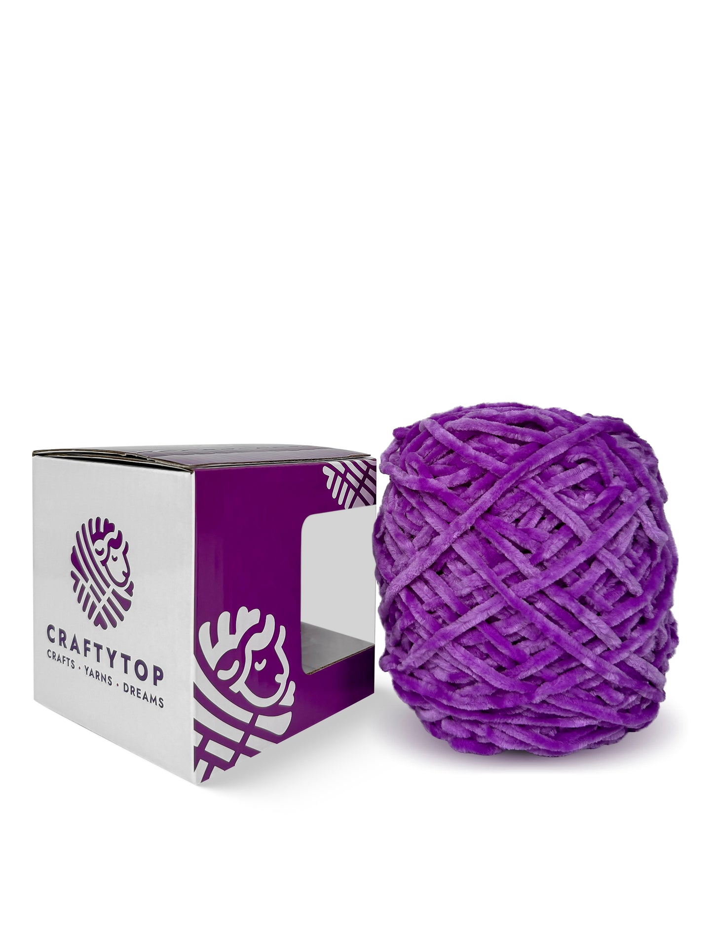 Worsted Baby Velvet Yarn - Violet Vortex