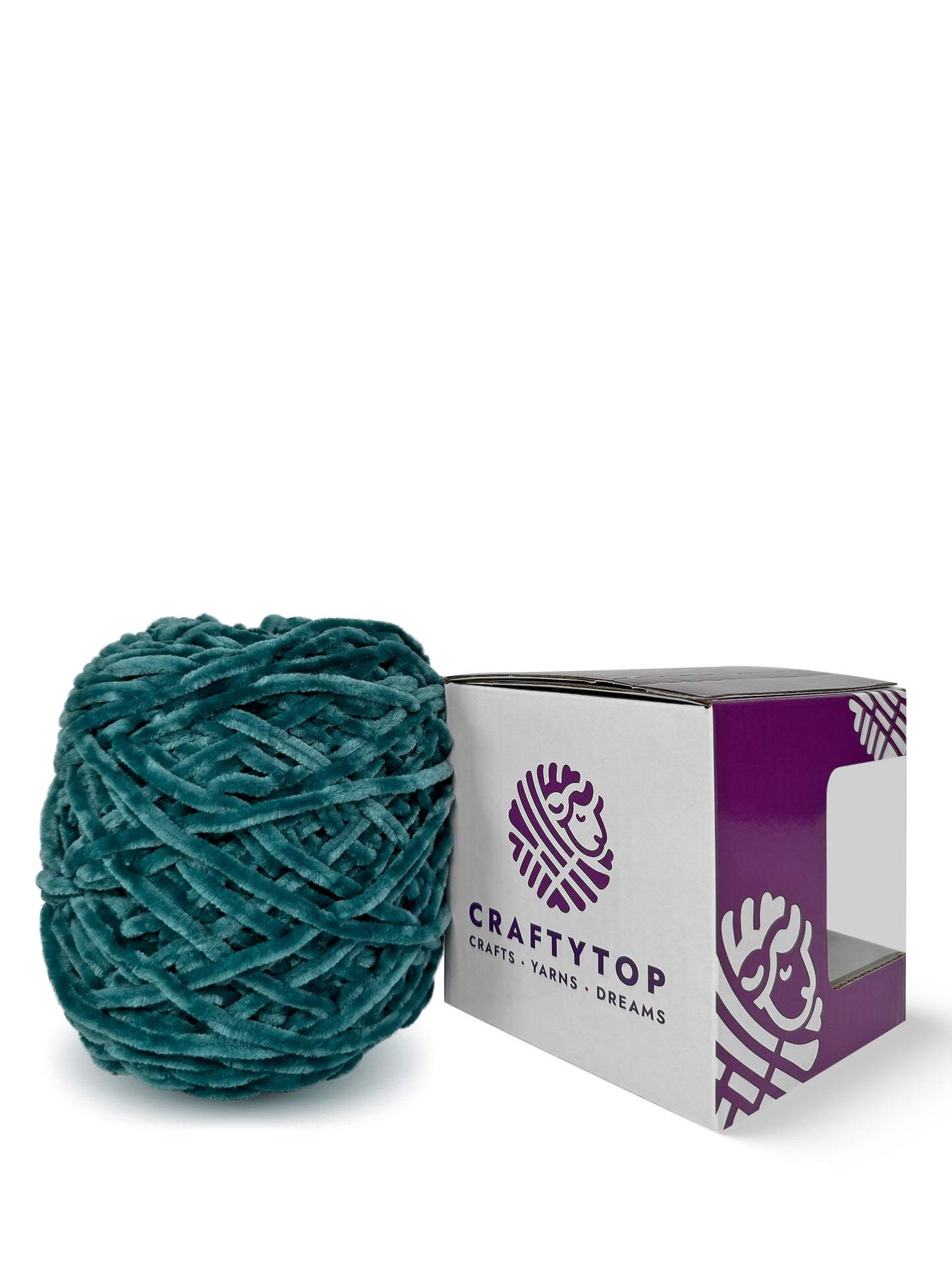Worsted Baby Velvet Yarn - Uranus Aquamarine