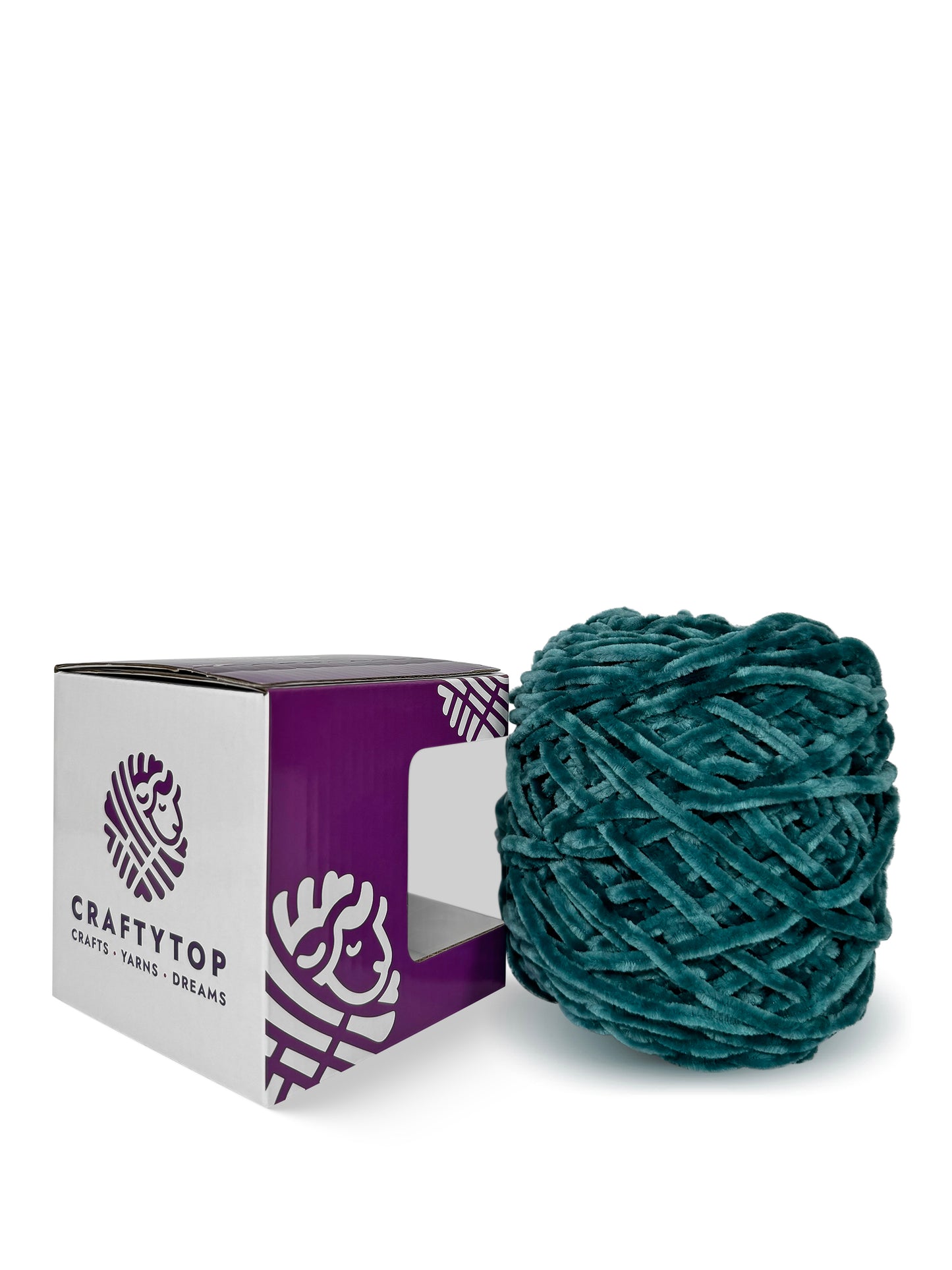 Worsted Baby Velvet Yarn - Uranus Aquamarine