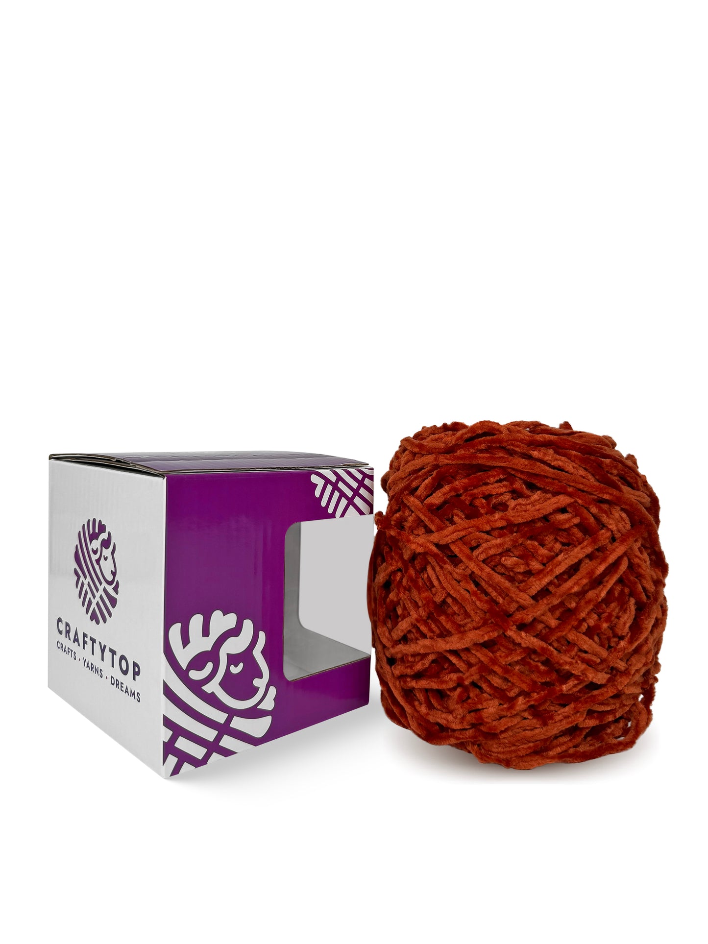 Worsted Baby Velvet Yarn - Red Mars