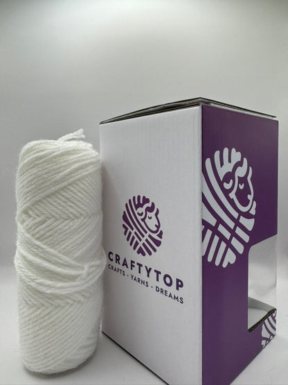 Craftytop™ Textile Yarn – White