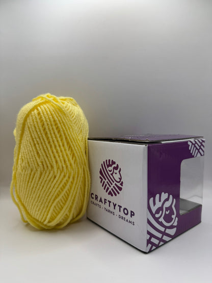 Craftytop™ Worsted Yarn – Yellow