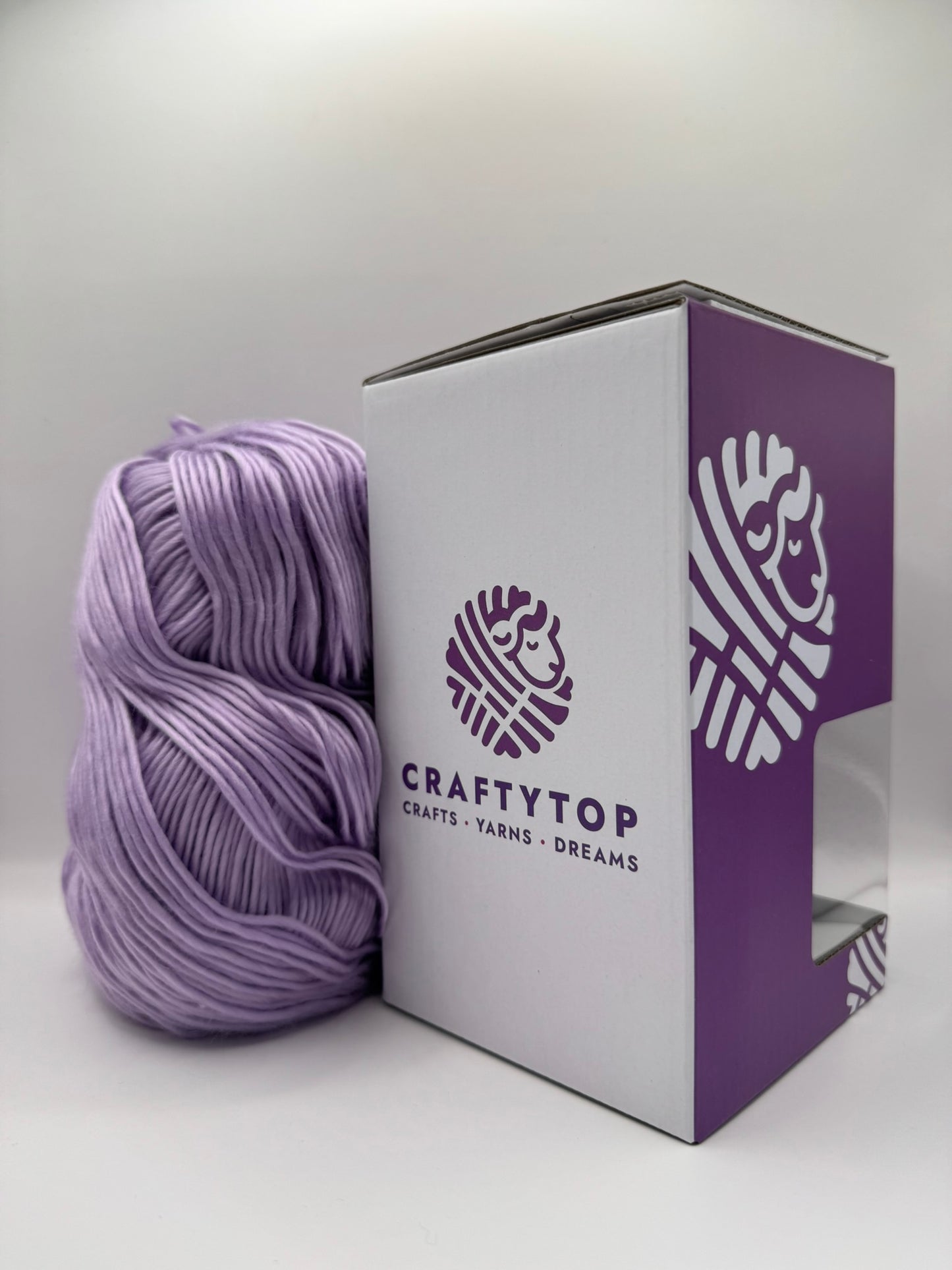 Craftytop™ Silk Yarn – Lavender