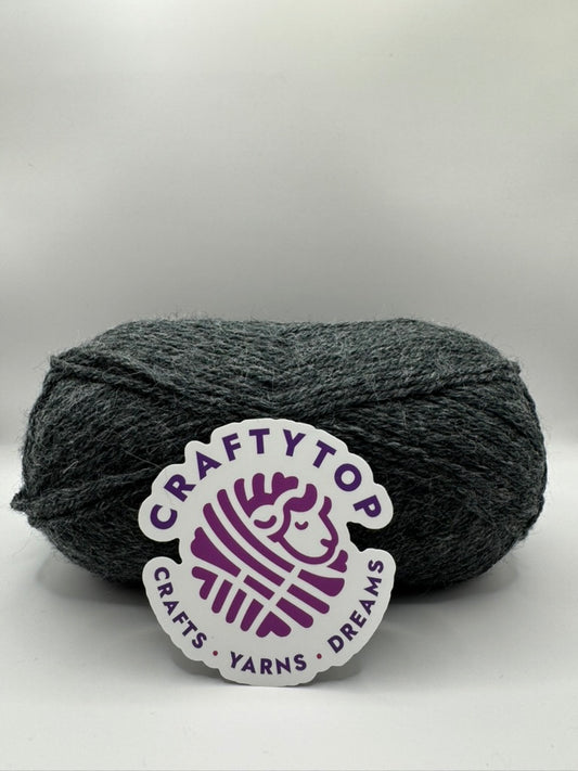 Craftytop™ Alpaca Wool Yarn – Charcoal Gray