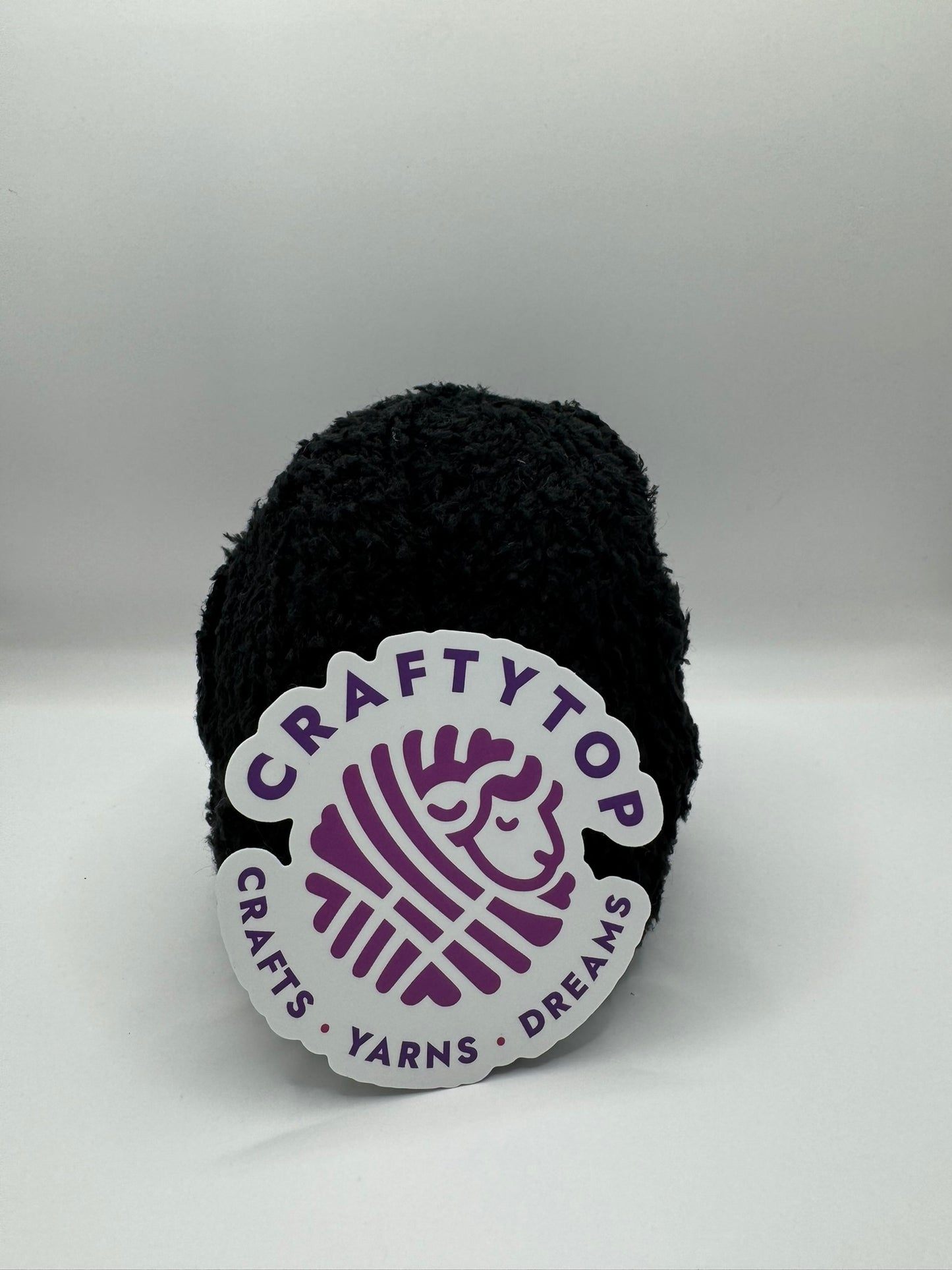 Craftytop™ Semi-Synthetic Yarn – Black