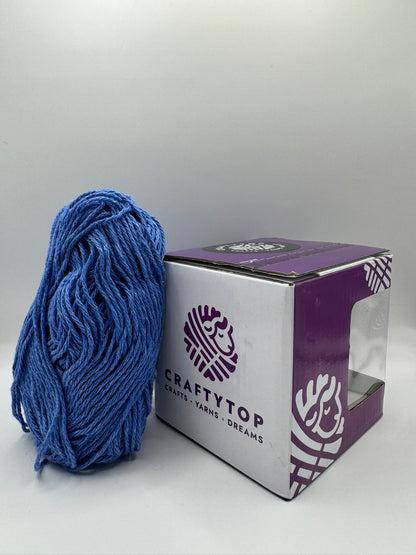 Craftytop™ Cotton Yarn – Blue