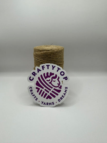 Craftytop™ Jute Yarn – Natural Beige