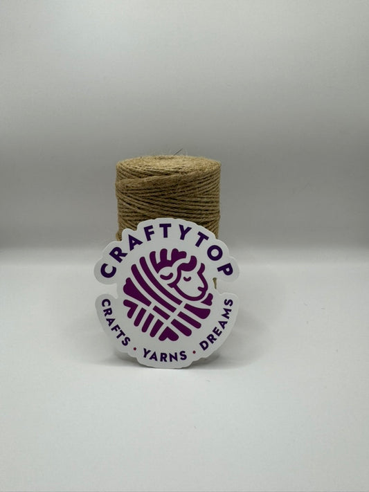 Craftytop™ Jute Yarn – Natural Beige