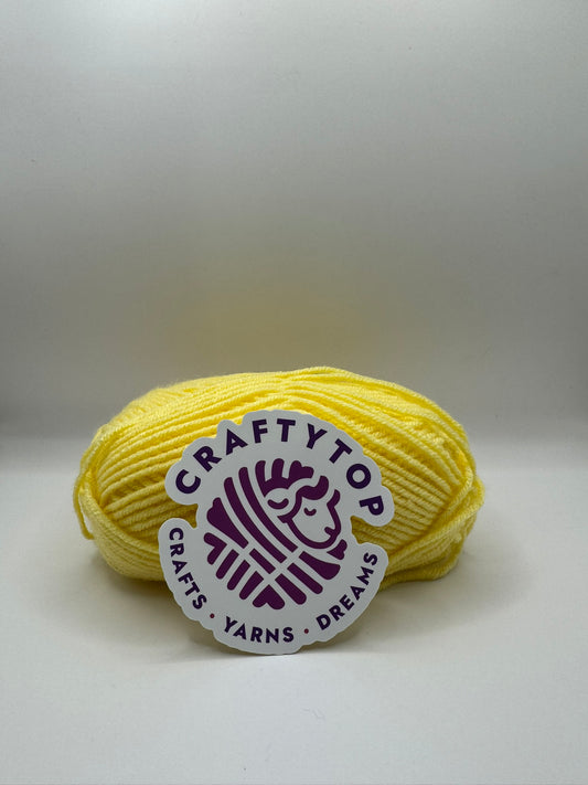 Craftytop™ Worsted Yarn – Yellow