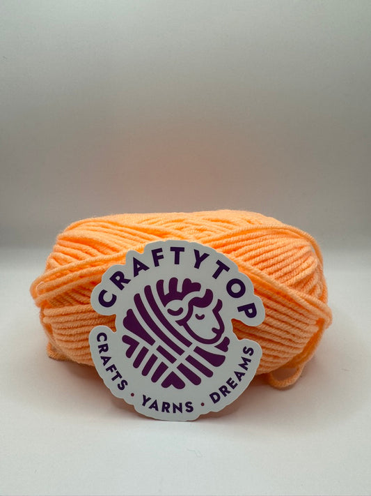 Craftytop™ Worsted Yarn – Peach