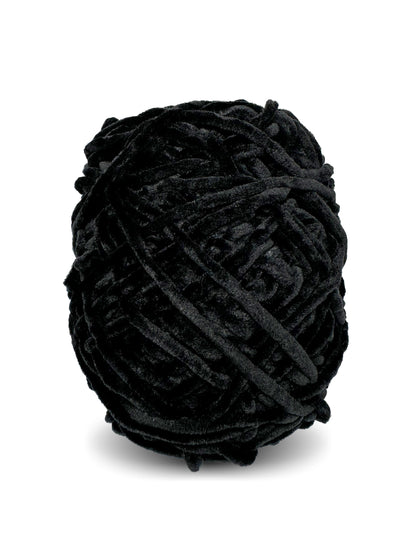 Craftytop Quantum Black yarn ball – worsted weight